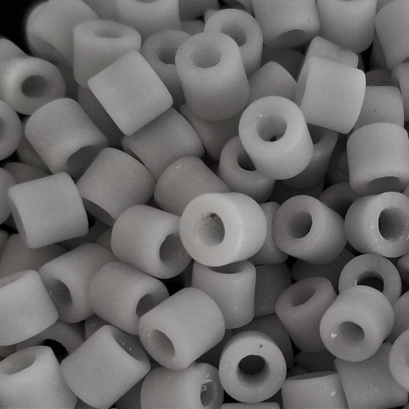 144+ 6mm  DARK GRAY PONY BEADS Czech Glass bundle set lot - Picture 2 of 8